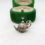 Sterling Silver Teapot Charm Pendant Vintage c1970