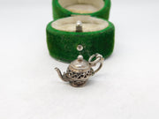 Sterling Silver Teapot Charm Pendant Vintage c1970