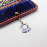 Sterling Silver & Enamel Brighton Crest Charm Pendant Vintage c1970