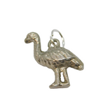 Sterling Silver Emu Bird Charm Pendant Vintage c1970