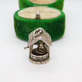 Sterling Silver Wishing Well Charm Pendant Vintage c1970