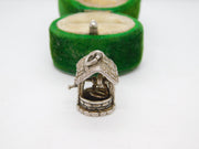 Sterling Silver Wishing Well Charm Pendant Vintage c1970