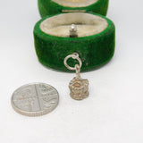 Sterling Silver Crown Charm Pendant Vintage c1970