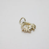 Sterling Silver Crab Cancer Horoscope Symbol Charm Pendant Vintage c1970