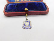 Sterling Silver & Enamel Brighton Crest Charm Pendant Vintage c1970