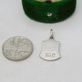Sterling Silver Welsh Lady Wales Enamel Charm Pendant Vintage c1970