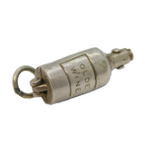 Sterling Silver Opening Wine Bottle Charm Pendant Vintage c1970s