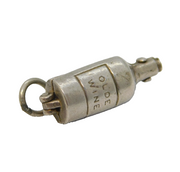 Sterling Silver Opening Wine Bottle Charm Pendant Vintage c1970s