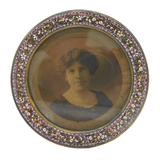 19th Century Italian Floral Micro Mosaic Picture Frame Antique c1880s