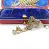 Sterling Silver Couple in the Church Wedding Charm Pendant Vintage c1970