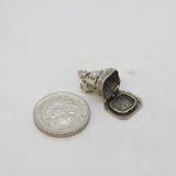 Sterling Silver Opening Buddha Charm Pendant Vintage c1970s