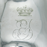 George III Sterling Silver Viscount Templeton Crest Hot Water Jug Antique London