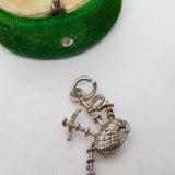 Sterling Silver Scottish Bagpipes Charm Pendant Vintage c1970