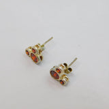 Pair of Sterling Silver Disney Red Crystal Stud Earrings Modern c2020