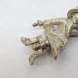 Victorian Cast Sterling Silver Oriental Figure Teapot Finial Antique c1860