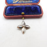 Sterling Silver Little Flower Charm Pendant Vintage c1970