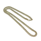 Sterling Silver Flat Curb Chain Necklace 49.5cm Length Contemporary c1990's