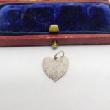 Sterling Silver Heart of Charity Charm Pendant Vintage c1970