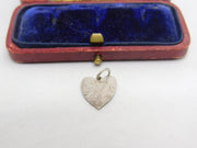 Sterling Silver Heart of Charity Charm Pendant Vintage c1970