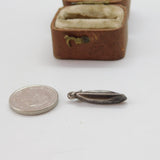 Sterling Silver Canoe Charm Pendant Vintage c1970