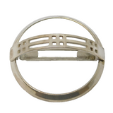 Ola M Gorie Sterling Silver Rennie Mackintosh Style Brooch Vintage 1989