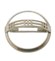 Ola M Gorie Sterling Silver Rennie Mackintosh Style Brooch Vintage 1989