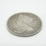Queen Anne Silver 4th Bust Shilling Coin Antique 1711 Fair Condition