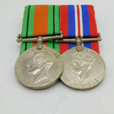 WWII Medal Group Defence & General Service Medal Antique c1945