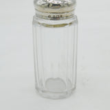 Victorian William Comyns Sterling Silver Cut Glass Vanity Jar Antique Birmingham