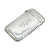 Victorian Sterling Silver Somerset Light Infantry Card Case Antique London
