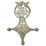 19th Century French Colonial Sterling Silver Cross Form Pendant Antique
