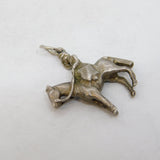 Sterling Silver Queen Elizabeth II Charm Pendant Vintage c1970