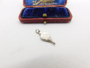 Sterling Silver Floral Bellows Charm Pendant Vintage c1970