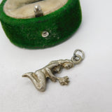 Sterling Silver Virgo Zodiac Charm Pendant Vintage c1970