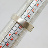 Sterling Silver 7 Emerald Cut Spinel Half Eternity Ring Modern c1990 Size N 1/2