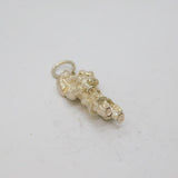 Sterling Silver Piper With Bagpipes Charm Pendant Vintage c1970s