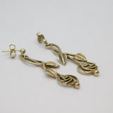 Pair of Sterling Silver Carrick Rennie Macintosh Stud Drop Earrings Vintage 1993