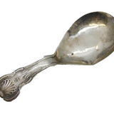 George III Sterling Silver Queens Pattern Caddy Spoon Antique 1792 Birmingham AF
