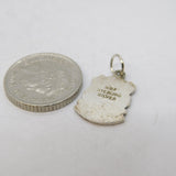 Sterling Silver Enamel Evesham Souvenir Charm Pendant Vintage c1970s