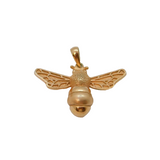 Rose-Gold On Sterling Silver Bumble Bee Studio Charm Pendant Modern c2010s