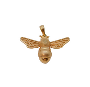 Rose-Gold On Sterling Silver Bumble Bee Studio Charm Pendant Modern c2010s
