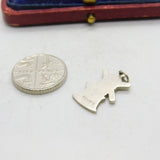 Sterling Silver Windmill Charm Pendant Vintage c1970