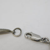 Sterling Silver & Diamond Set Modernist Panel Bracelet Vintage c1990s