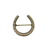 Sterling Silver Lucky Horseshoe Brooch Stamped W.Bs Vintage c1950
