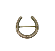 Sterling Silver Lucky Horseshoe Brooch Stamped W.Bs Vintage c1950