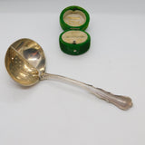 Sterling Silver Mint Sauce Strainer Spoon Antique 1933 London Art Deco