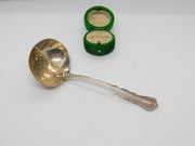 Sterling Silver Mint Sauce Strainer Spoon Antique 1933 London Art Deco