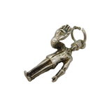 Sterling Silver Large Hand Policeman Charm Pendant Vintage c1970s