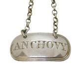 George III Sterling Silver Anchovy Sauce Ticket Antique 1789 London