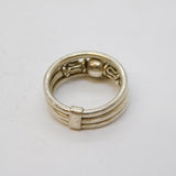 Sterling Silver Byzantine Style Dress Ring Vintage c1970 Size M UK